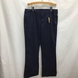 Lands’ End Kids-girls navy blue adjust waist pants